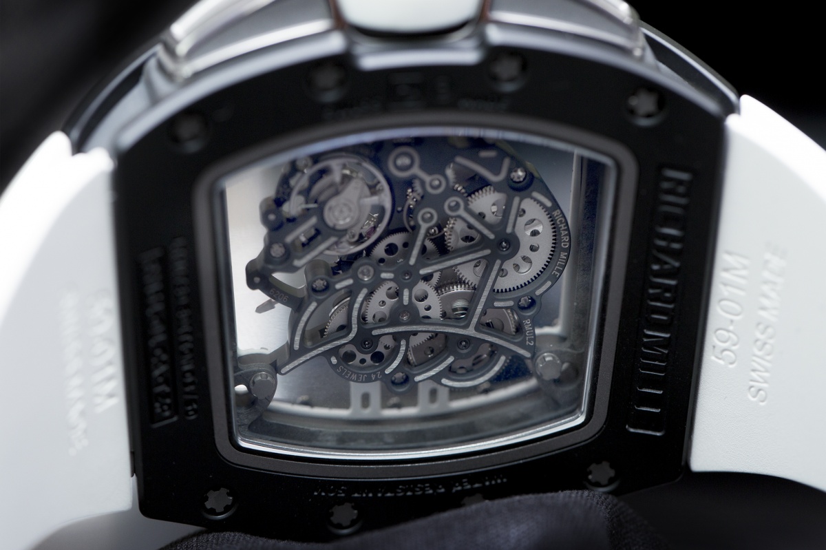 Richard Mille RM 61-01 Yohan Blake Limited Edition Monochrome Watch 2015 Back