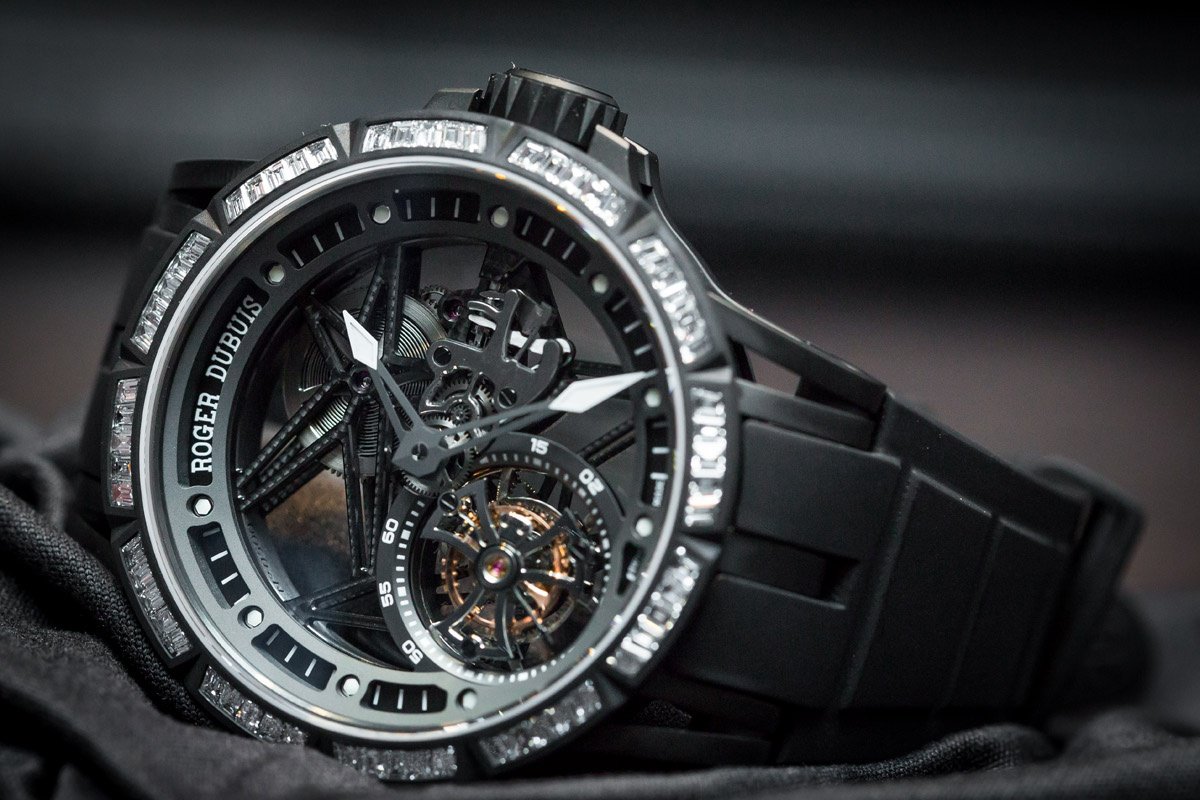 Roger Dubuis Excalibur Spider Skeleton Flying Tourbillon watch SIHH 2015 front