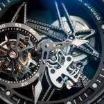 Roger Dubuis Excalibur Spider Skeleton Flying Tourbillon watch SIHH 2015 close up