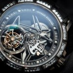 Roger Dubuis Excalibur Spider Skeleton Flying Tourbillon watch SIHH 2015 dial