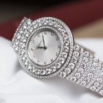 Chopard L’Heure du Diamant Pavé White Gold Watch Baselworld 2015 Bracelet