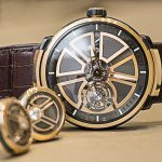 Fabergé Visionnaire I tourbillon watch in rose gold baselworld 2015 front
