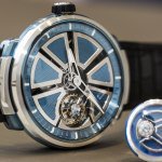 Fabergé Visionnaire I tourbillon watch in platinum baselworld 2015 front