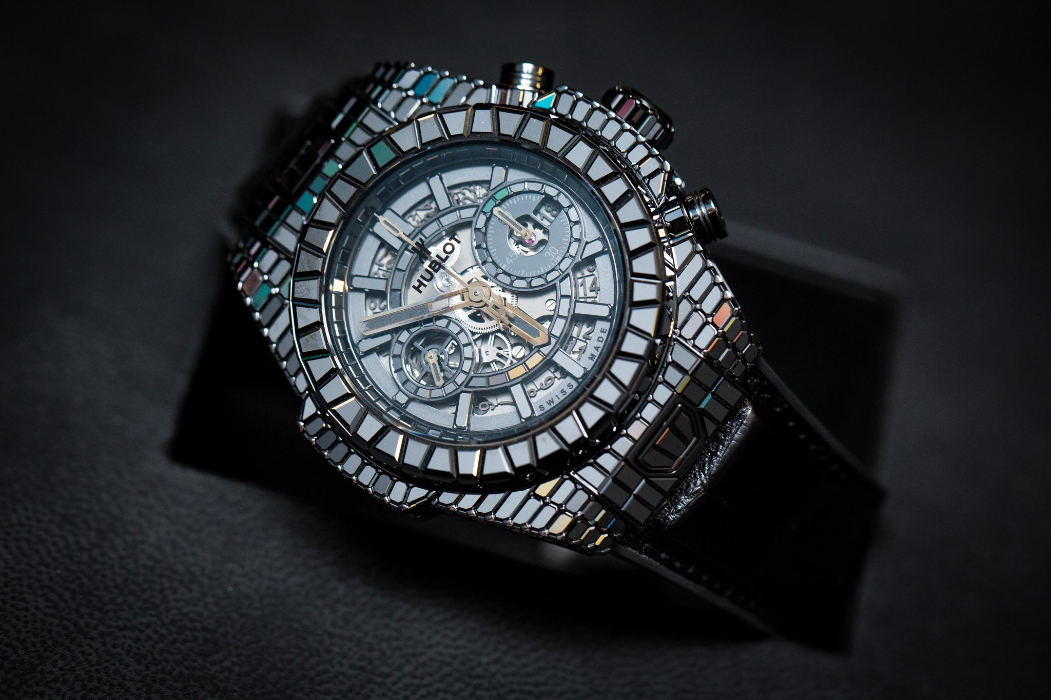 Hublot Big Bang “10 Years” Haute Joaillerie Full Baguettes Black Diamonds Watch Harrods