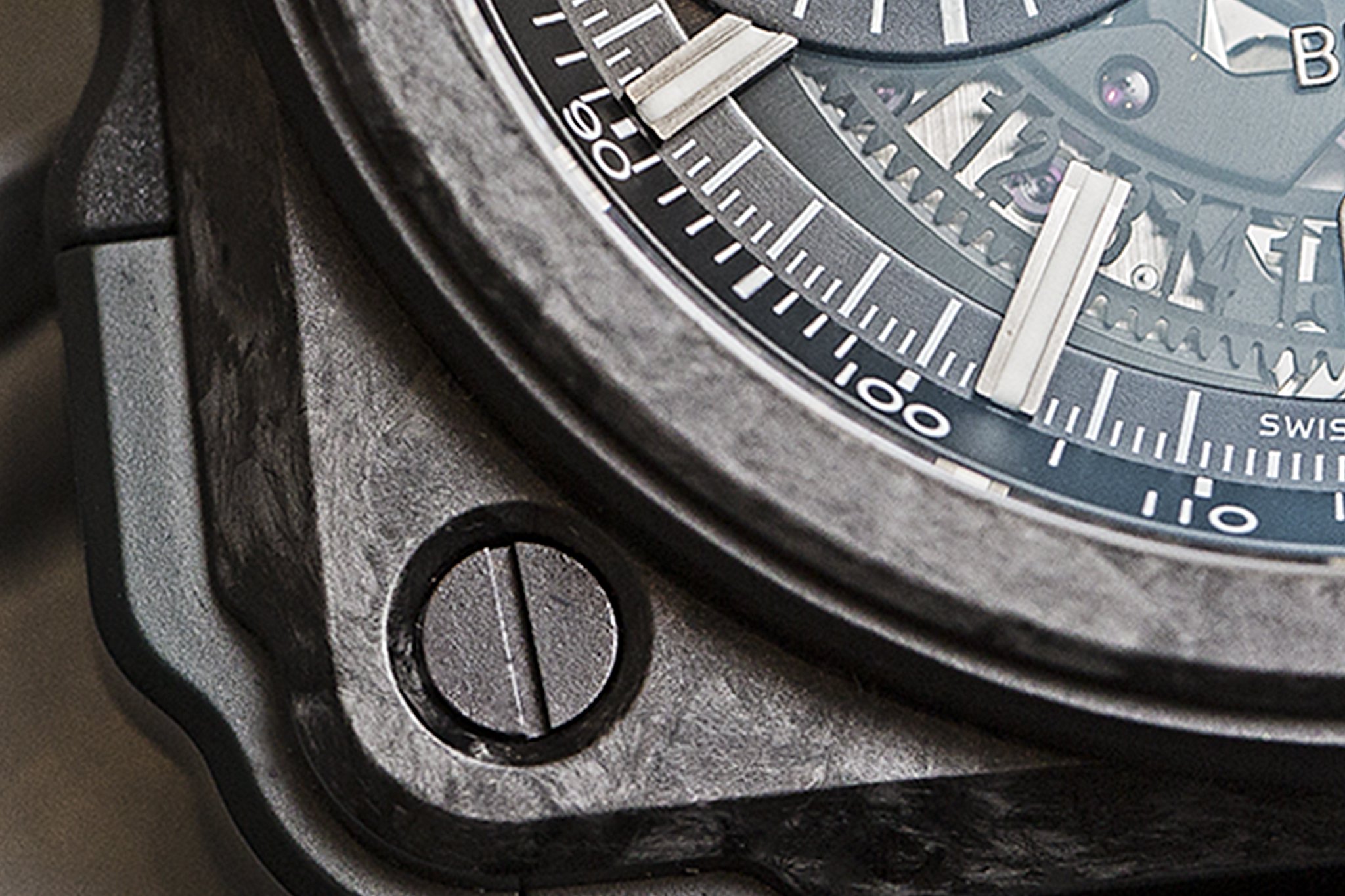 Bell & Ross BR-X1 Carbon Forge Watch Baselworld 2015 Close Up