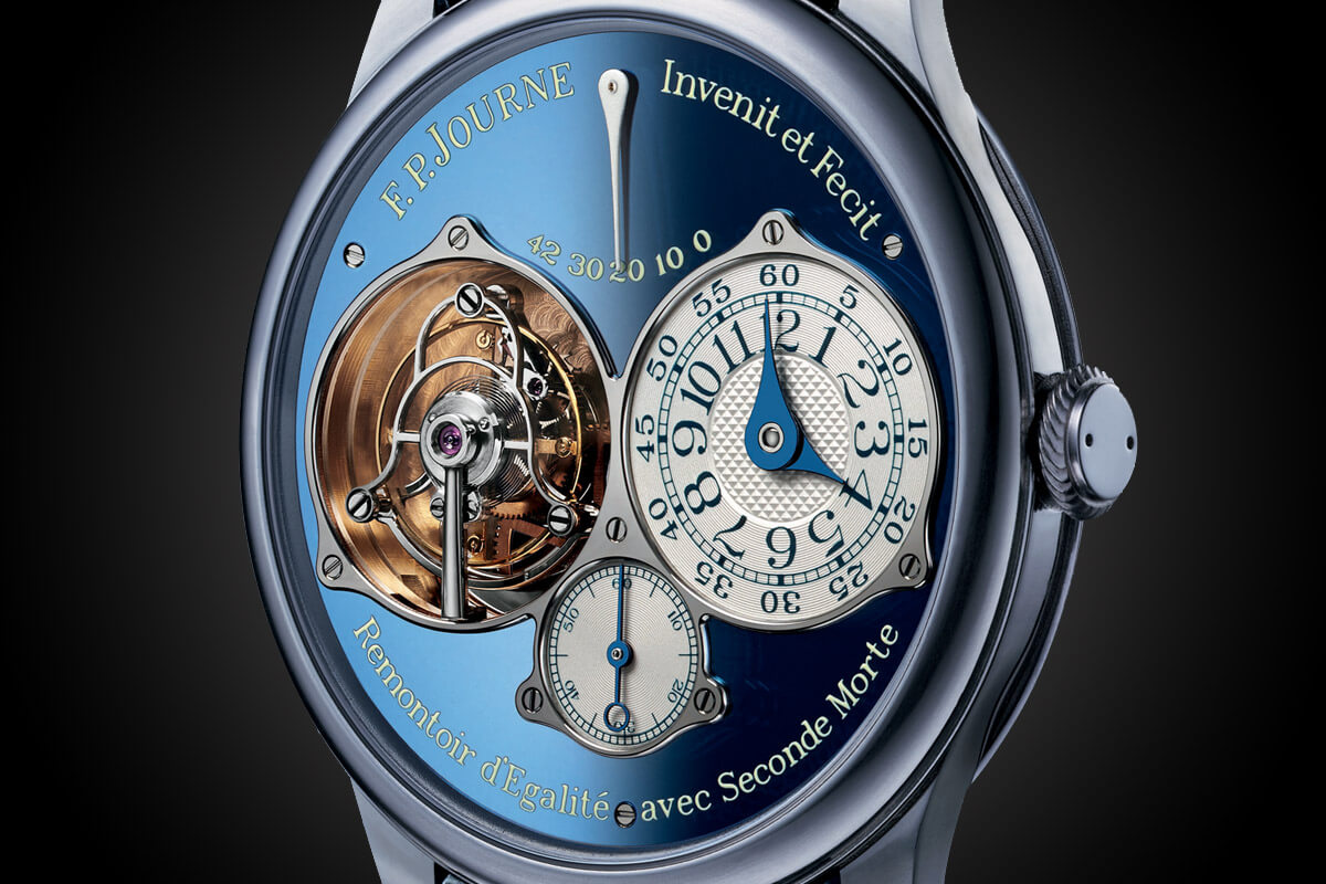 The unique FP Journe Tourbillon Souverain for Only Watch 2015 is dressed in...