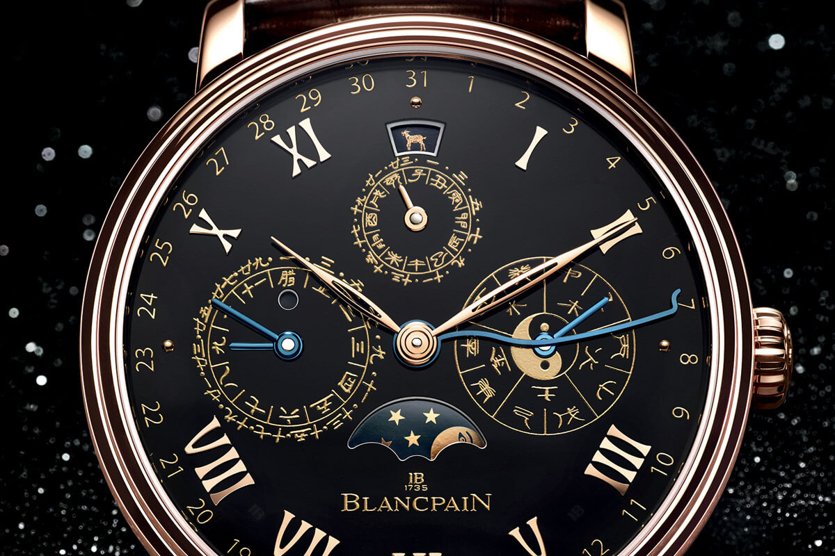 Blancpain Villeret Traditional Chinese Calendar black enamel dial Only Watch 2015 - 1