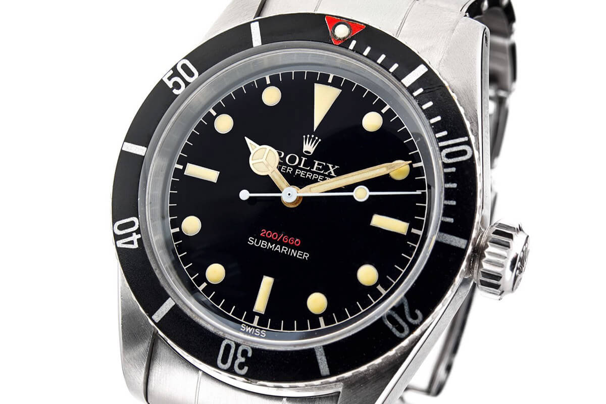 Rolex Submariner 6538 James Bond Big Crown Red depth rating 1957 - Artcurial Monaco - 2