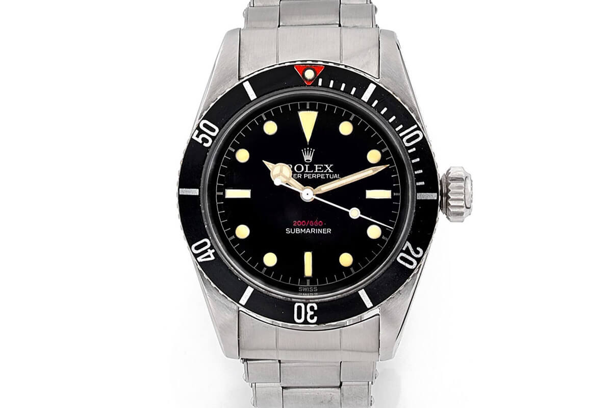 Rolex Submariner 6538 James Bond Big Crown Red depth rating 1957 - Artcurial Monaco - 1