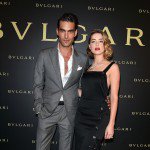 Jon Kortajarena and Amber Heard attend Bulgari Haute Couture Cocktail Party