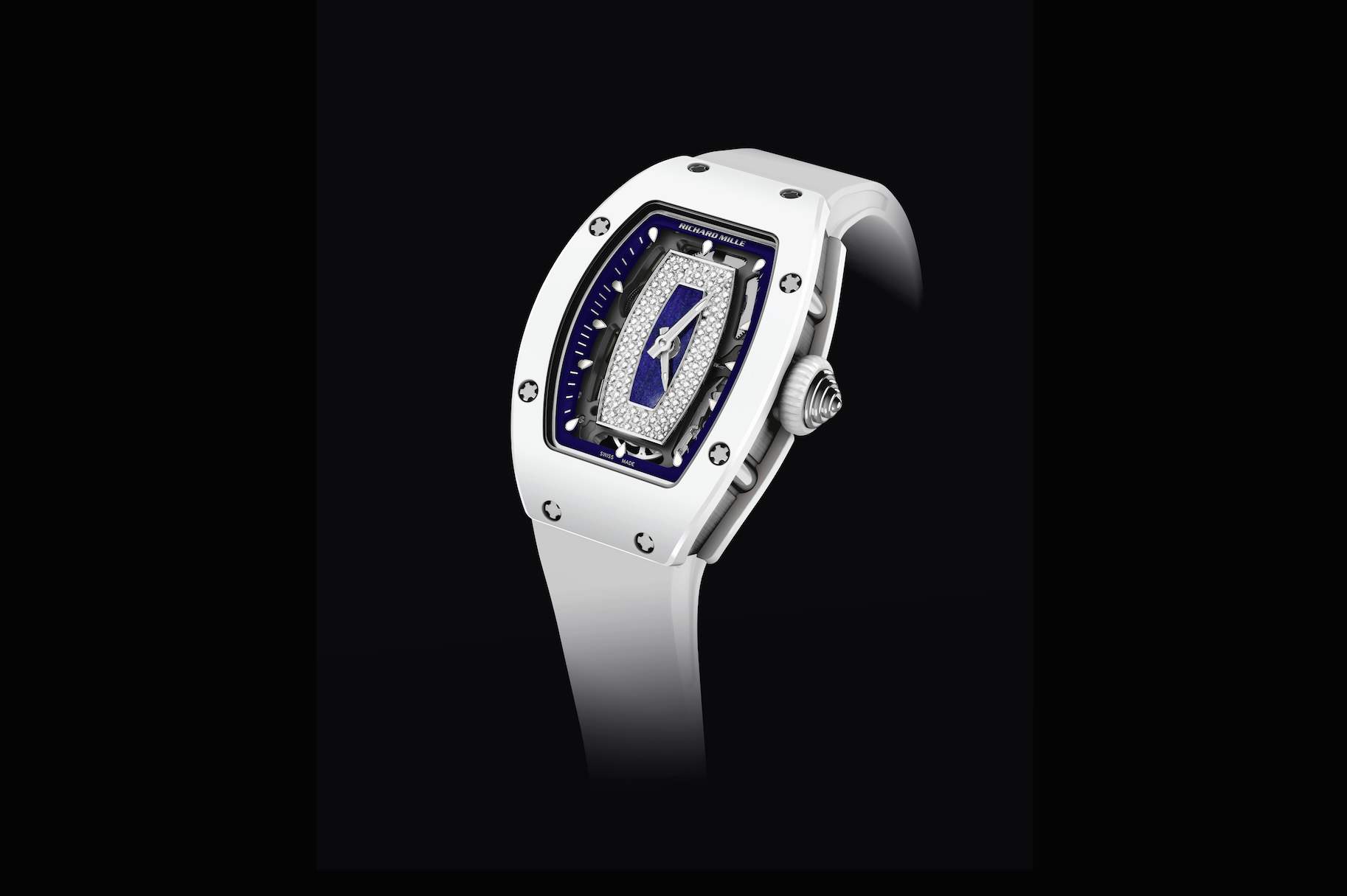 Richard Mille RM07 01 Polo Club Saint-Tropez White Ceramic Watch Front