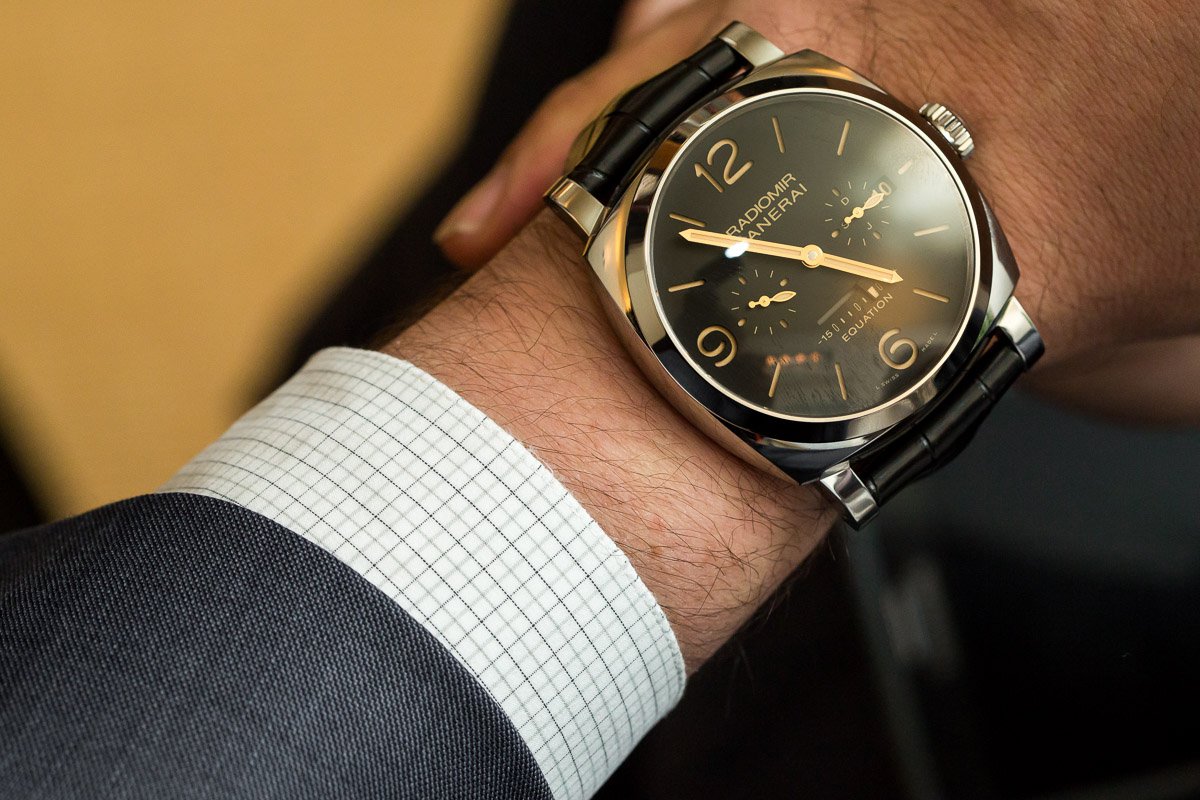 Panerai Equation Of Time Limited Edition Watch SIHH 2015 Wrist