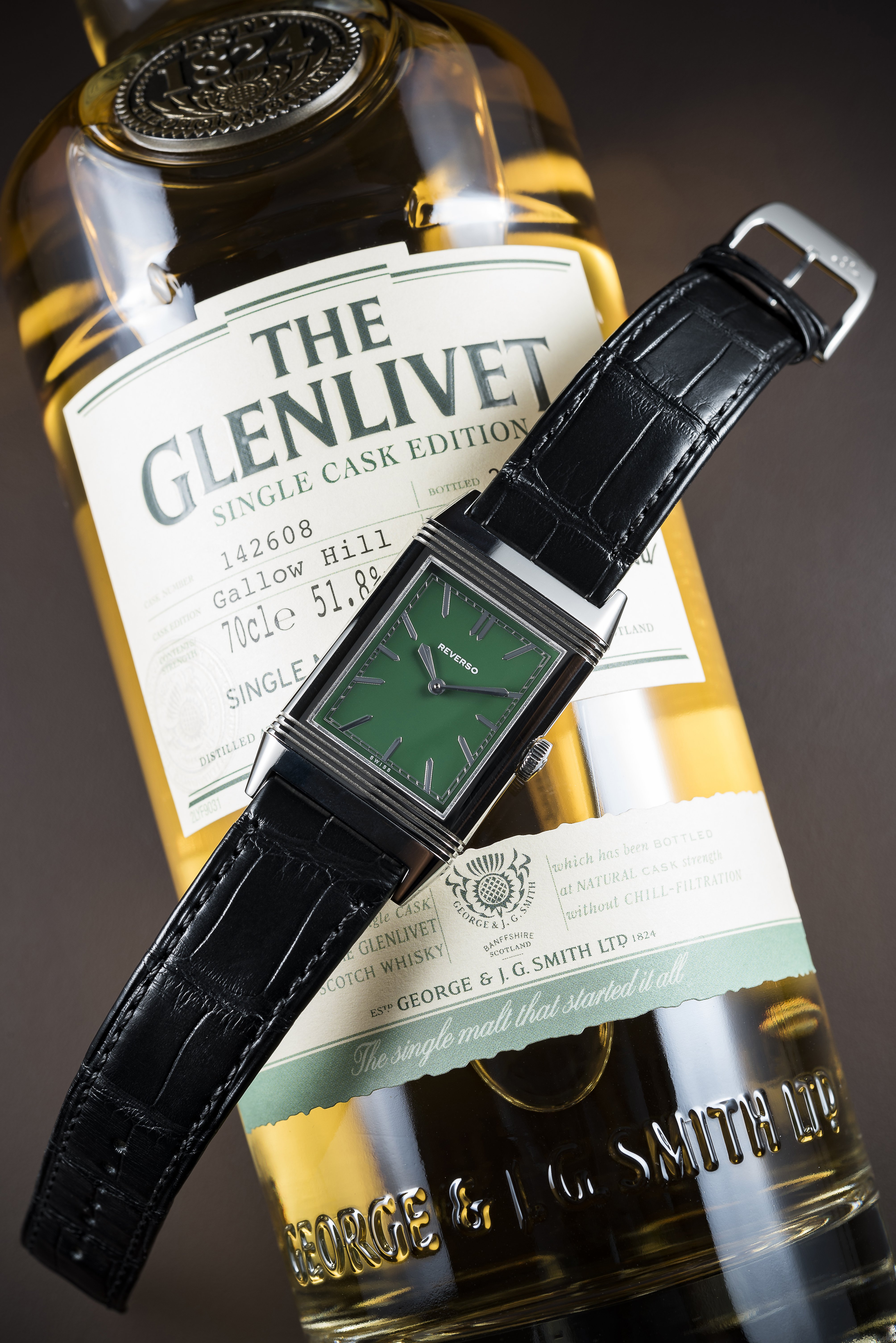 Jaeger-LeCoultre Grande Reverso Ultra-Thin Special London Flagship edition and Glenlivet whisky