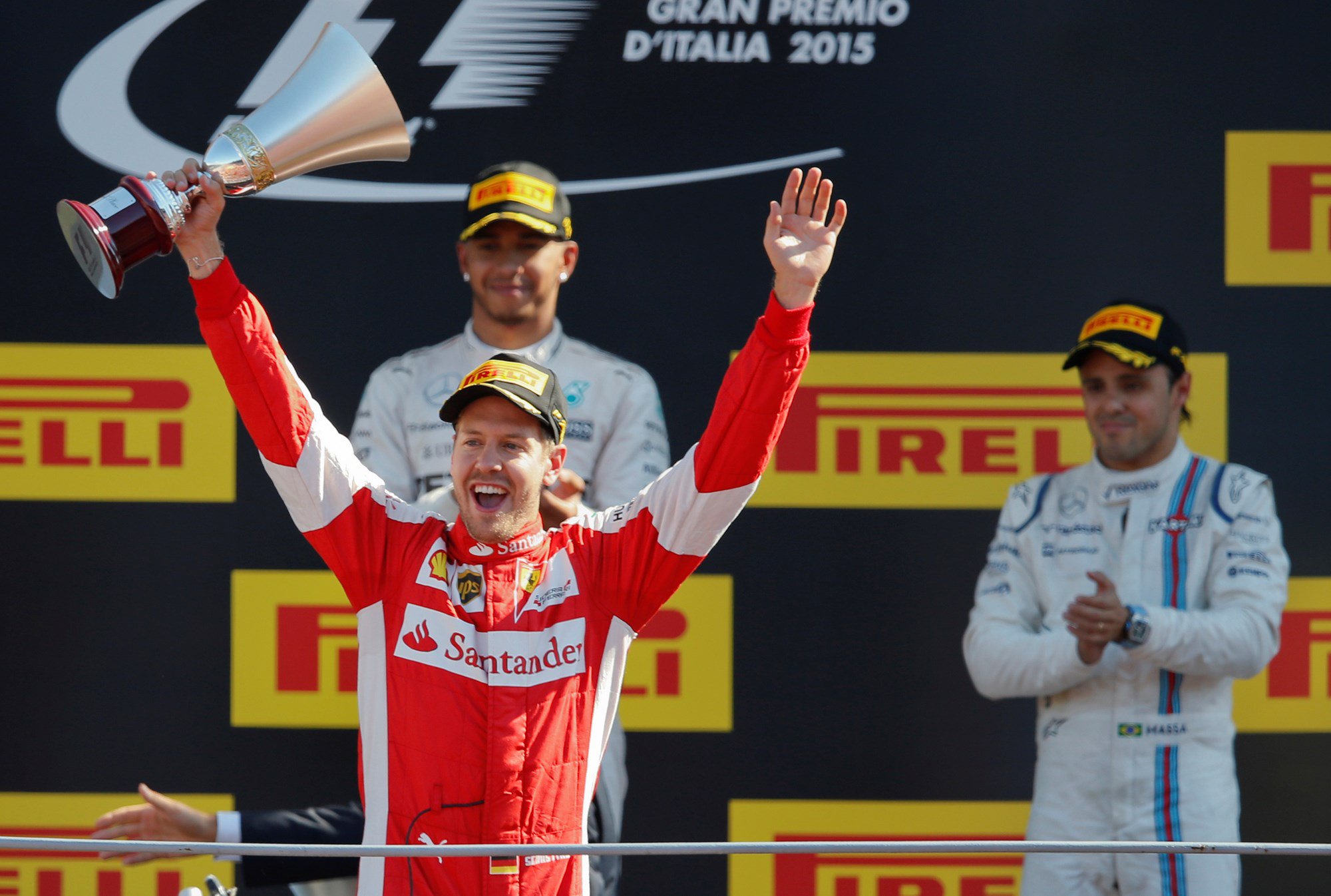 Italy Grand Prix Monza Podium 2015