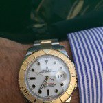 Wrist of winner Marco Vogele_Yacht Master Rolesor (gold and steel)