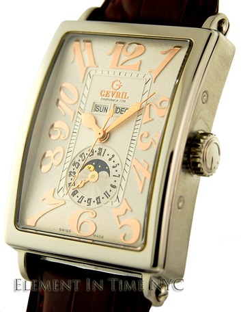 Gevril Avenue Of Americas Automatic Moon Phase Watch Available On Jame's List Sales & Auctions 