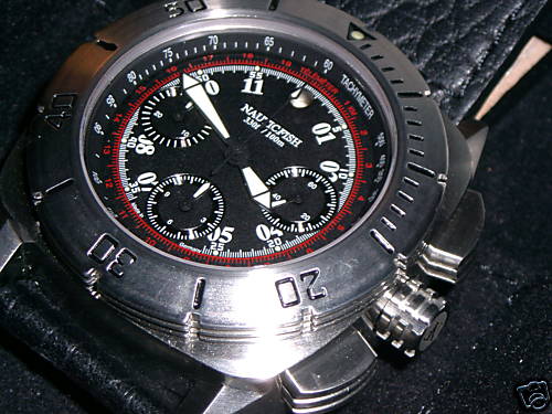 Good Deal On A Black NauticFish Chronograph Diving Watch Sales & Auctions 