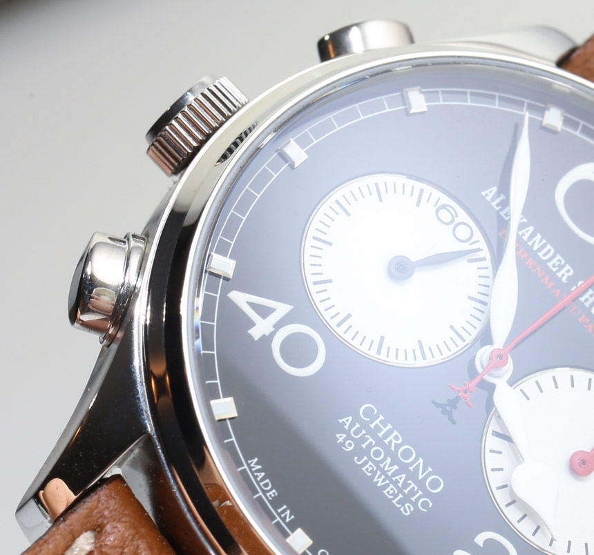 Alexander Shorokhoff Avantgarde Lefthanders' Automatic Chronograph Watch Review Wrist Time Reviews 