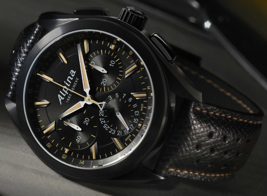 Alpina 'Full Black' Alpiner 4 Manufacture Flyback Chronograph Watch Watch Releases 
