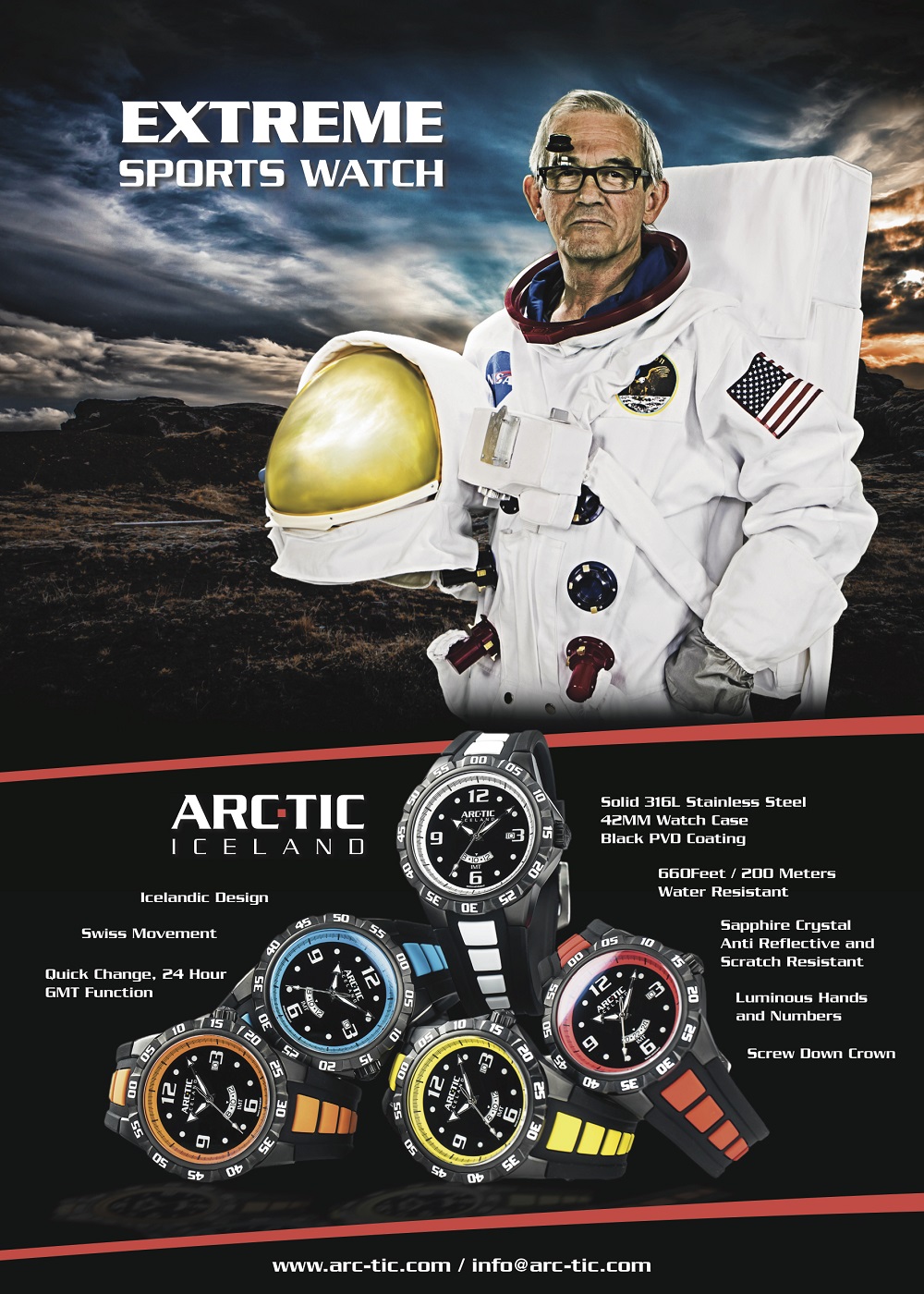 New Watch Brand Arc-Tic Out Of Iceland Watch Releases 