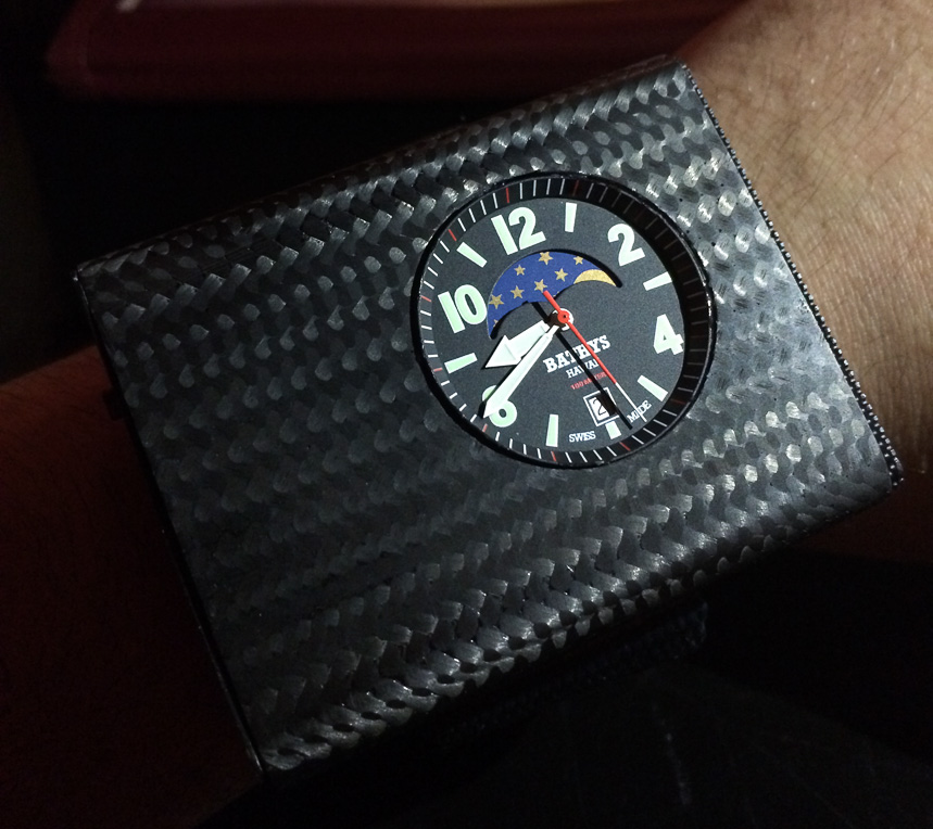 Bathys Cesium 133 Atomic Wrist Watch: Hands-On With The Prototype In Carbon Fiber Hands-On 