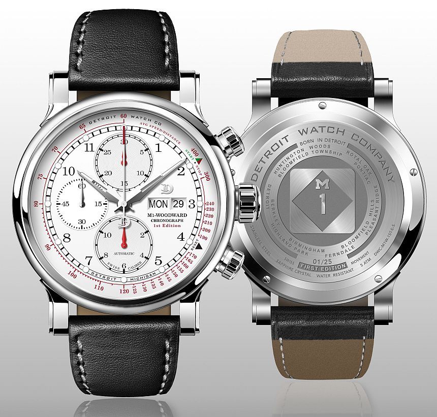 Detroit Watch Company M1 Chronograph Watch Watch Releases 