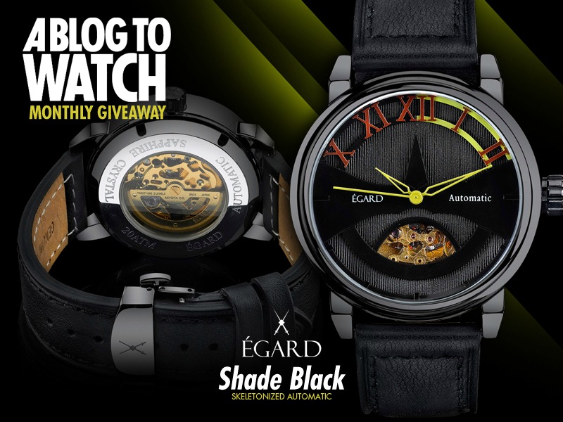 GIVEAWAY: Egard Shade Black Automatic Watch Giveaways 