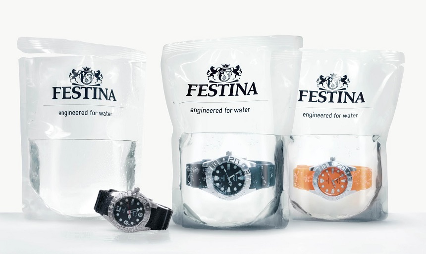Festina Profundo Dive Watch Comes In Bag Filled With Water Watch Releases 