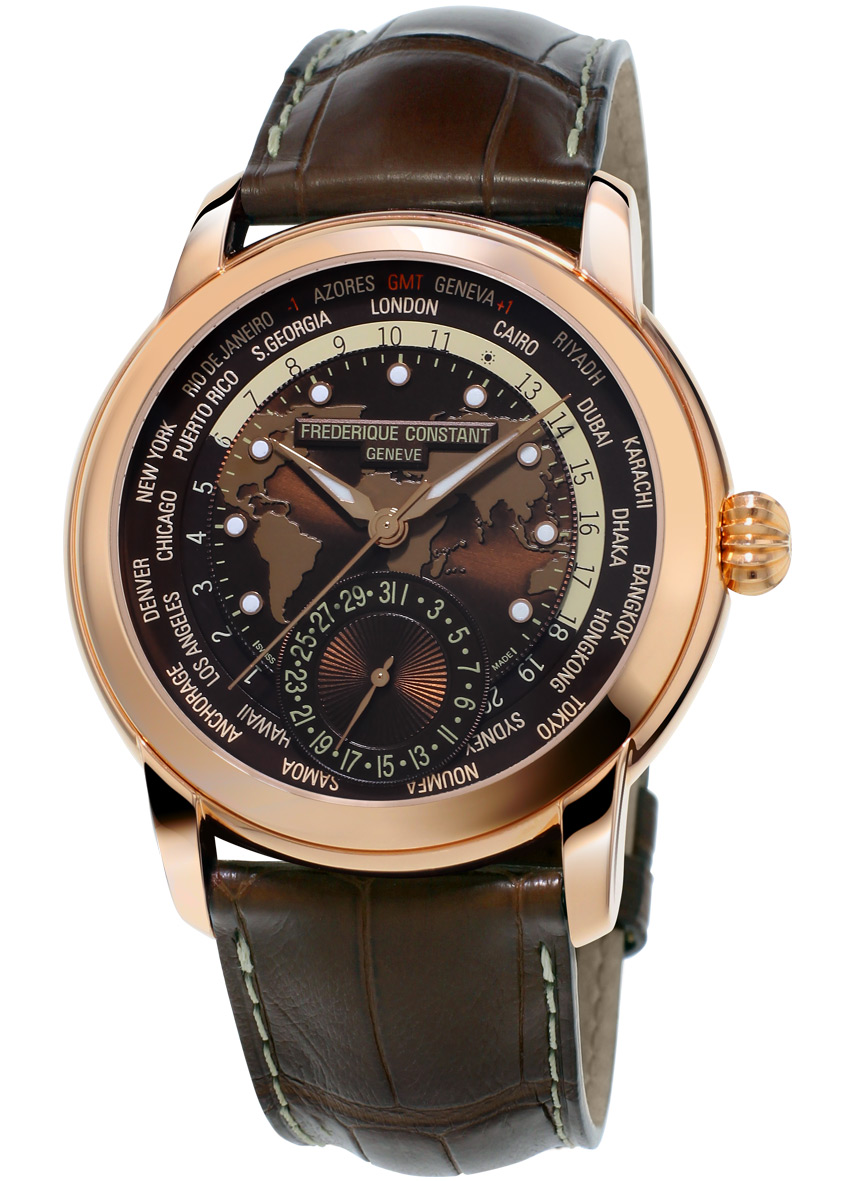 Frederique Constant Classic Worldtimer Manufacture Watch Watch Releases 
