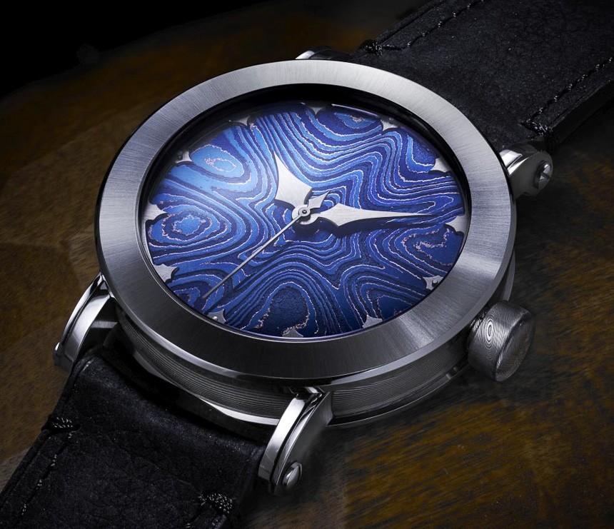 Gustafsson & Sjogren Bifrost Isbla Damascus Steel Dress Watch Watch Releases 