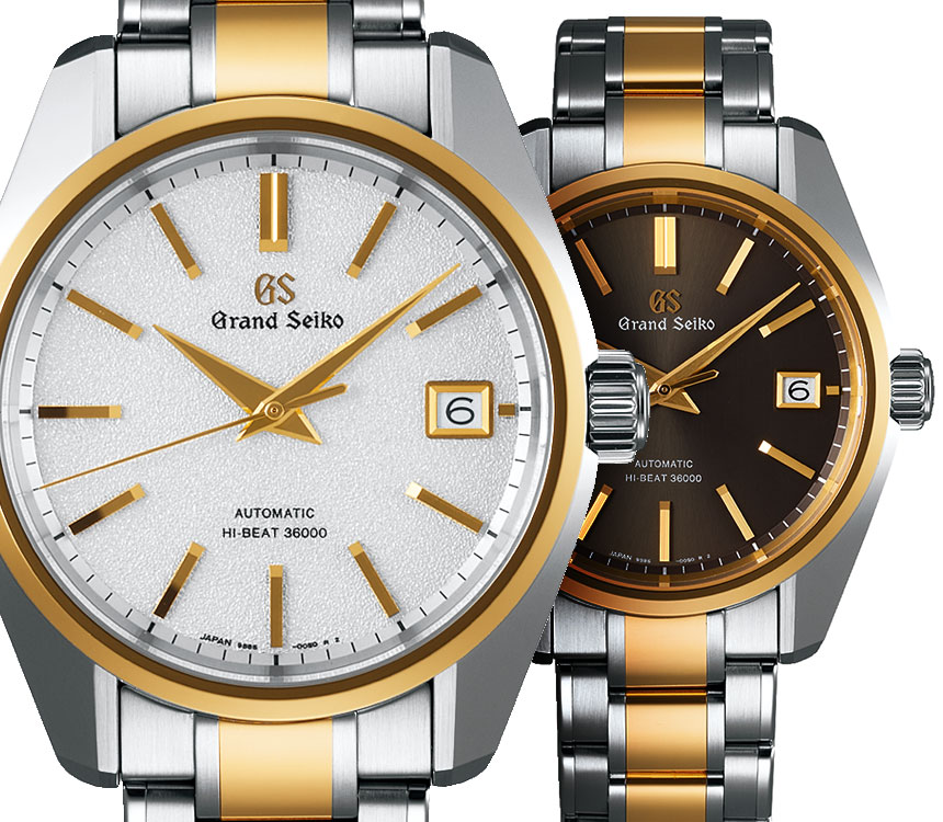 Grand Seiko SBGH252 & SBGH254 Two-Tone Watches Watch Releases 