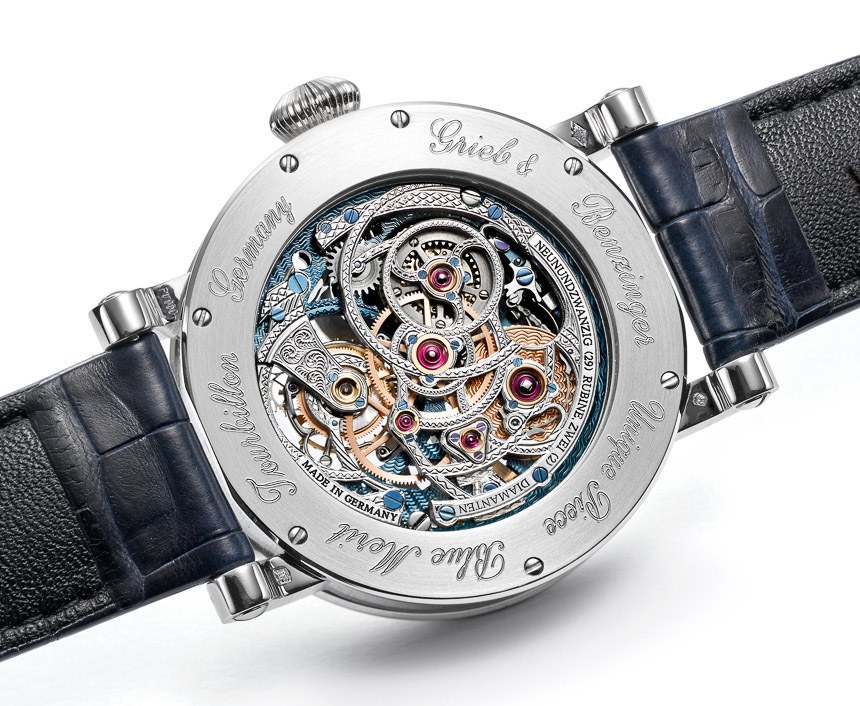 Grieb & Benzinger Blue Merit Customized A. Lange & Söhne Tourbillon Pour Le Merite Watch Watch Releases 