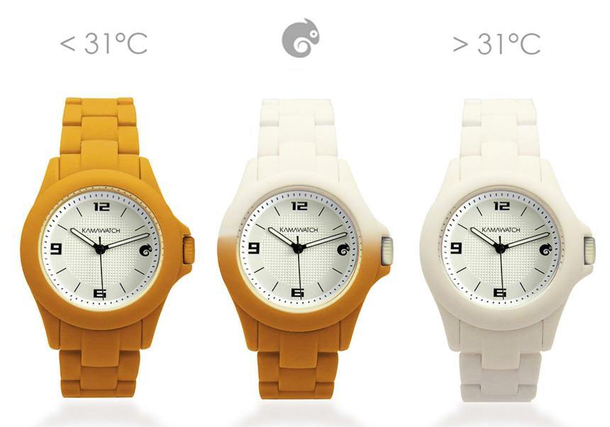Kamawatch 'Hypercolor' Fashion Timepieces Change Color With Temperature Watch Releases 