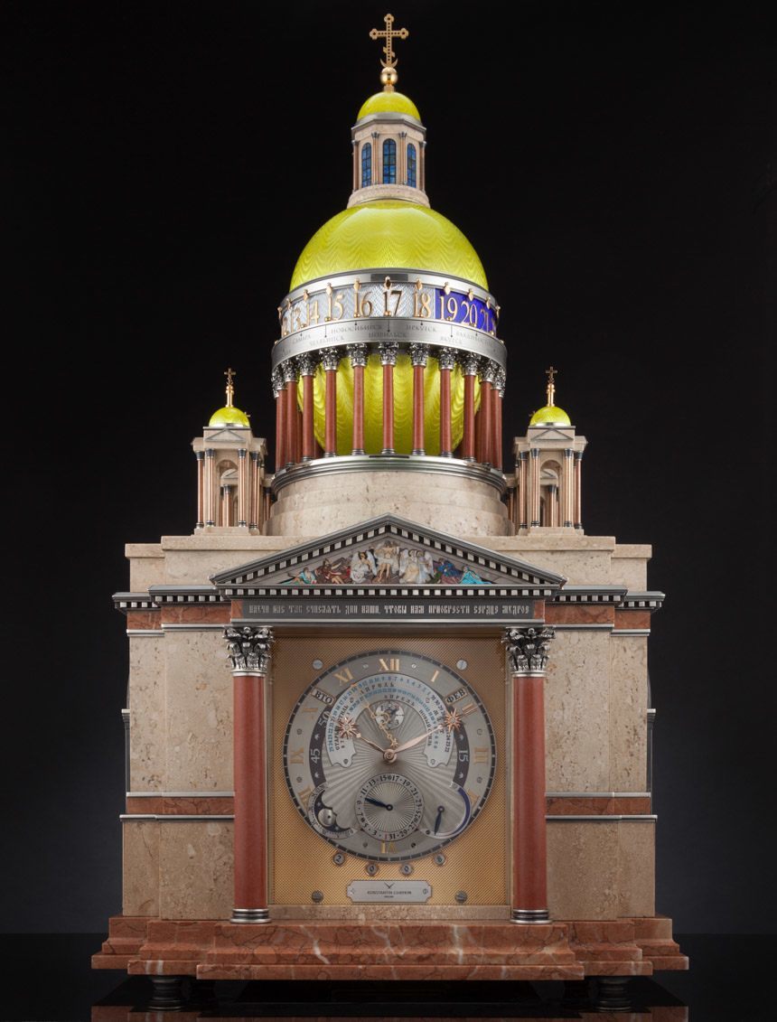 Konstantin Chaykin Computus Easter Clock: Grand Complication Set In Marble & Gold Watch Releases 