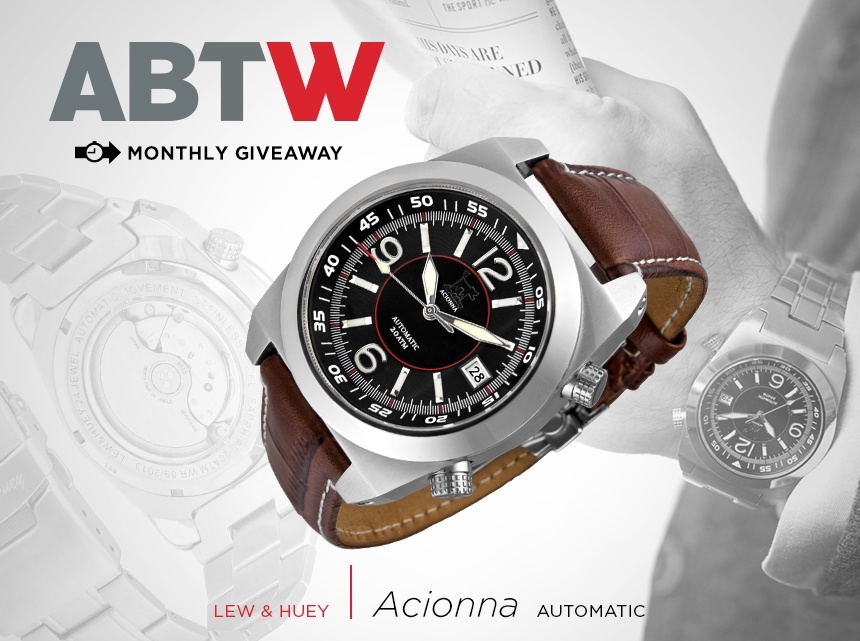 LAST CHANCE: Lew & Huey Acionna Automatic Watch Giveaway Giveaways 