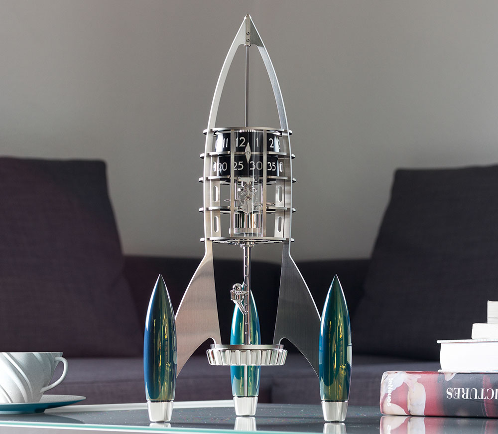 MB&F Destination Moon Clock By L’Epée Luxury Items 