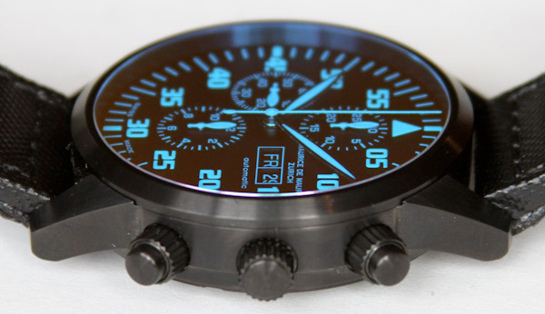 Maurice de Mauriac Chronograph Modern Tactical Vision Watch Review Wrist Time Reviews 