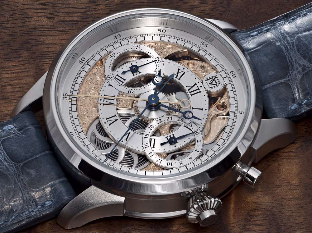 Molnar Fabry White Lotus Rattrapante Chronograph Watch Watch Releases 