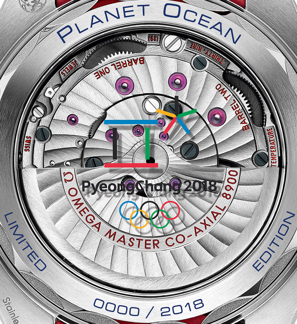 Omega Seamaster Planet Ocean 'PyeongChang 2018' Olympics Watch Watch Releases 