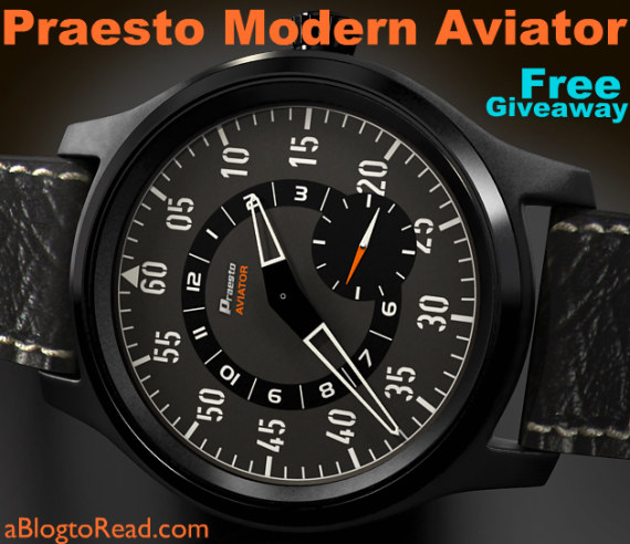 Giveaway: Praesto Modern Aviator Watch + Discount Giveaways 
