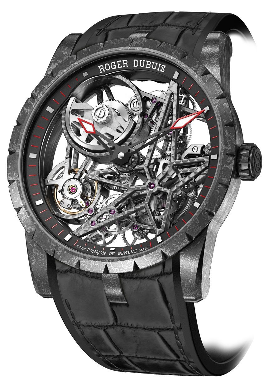 Roger Dubuis Excalibur Automatic Skeleton Carbon Watch Watch Releases 