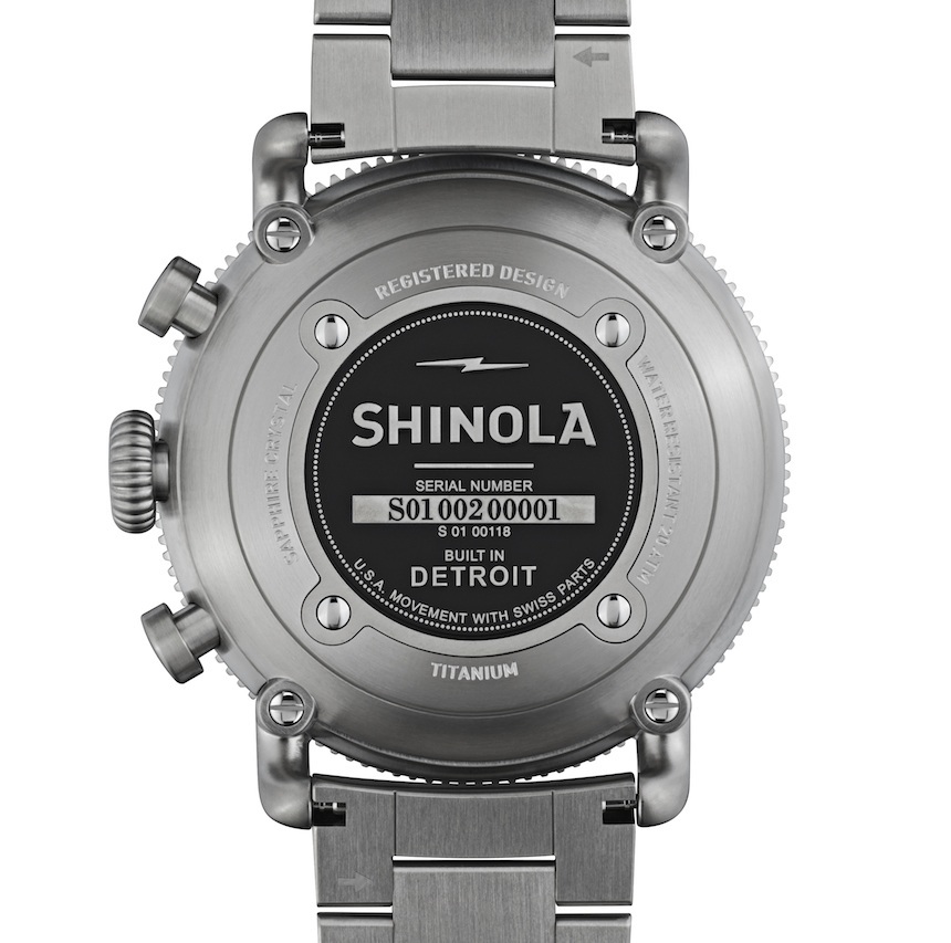 Shinola Black Blizzard Titanium Chronograph Watch Watch Releases 
