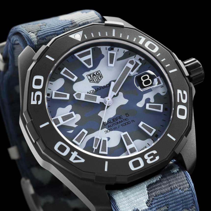 TAG Heuer Aquaracer 300 Caliber 5 Watches In Khaki & Camo Watch Releases 