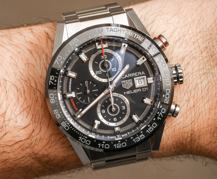 TAG Heuer Carrera 1887 Automatic Chronograph Compared To Carrera Heuer 01 Watch Review Wrist Time Reviews 