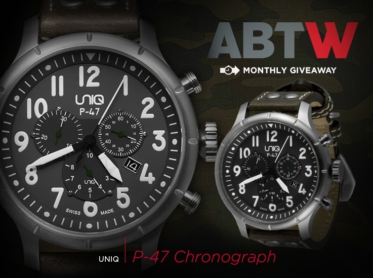 Watch Winner Announced: UNIQ P-47 Chronograph Watch Giveaways 