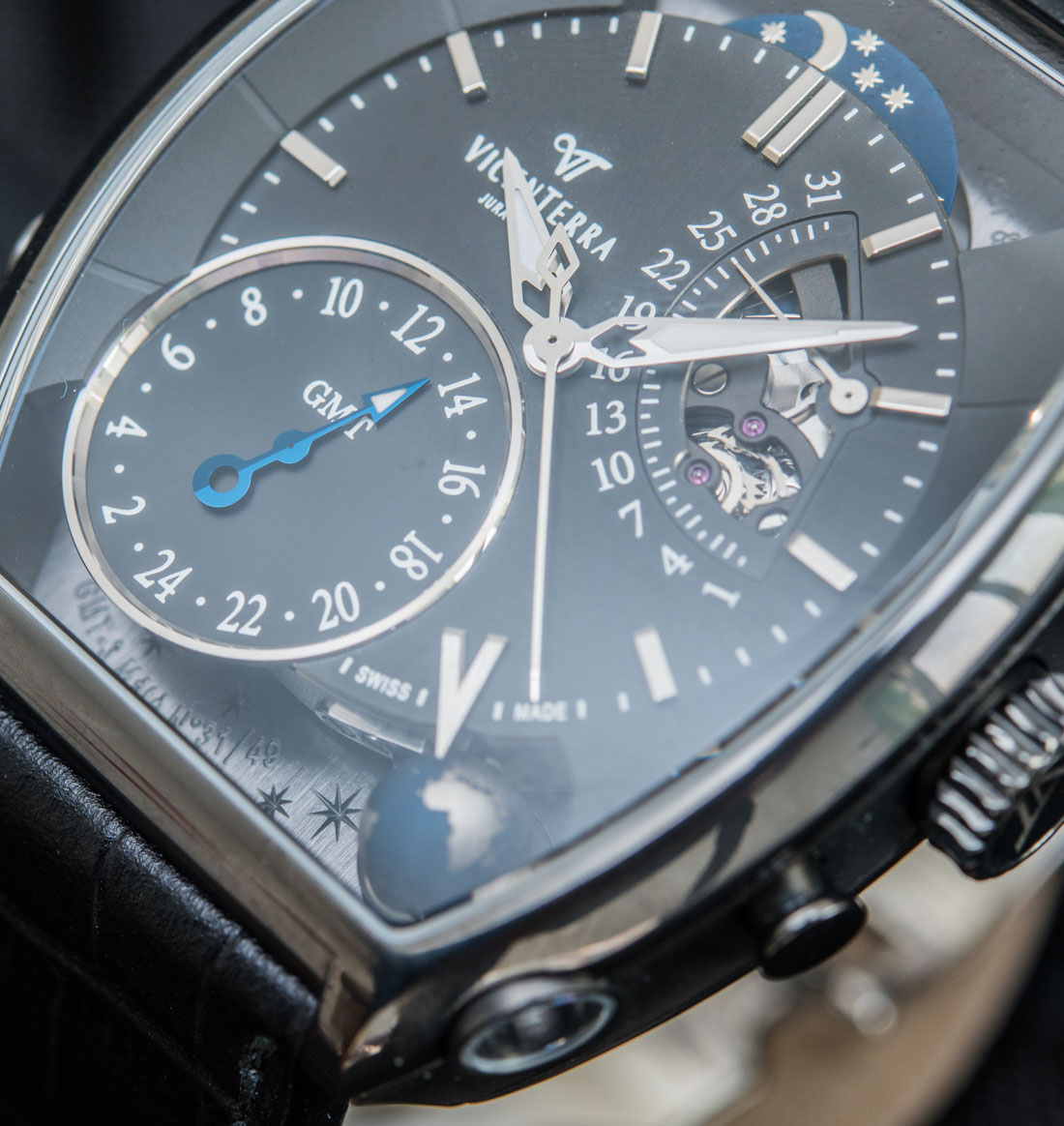 Vicenterra GMT-3 Tome 5 Titanium Black Máté Watch Review Wrist Time Reviews 