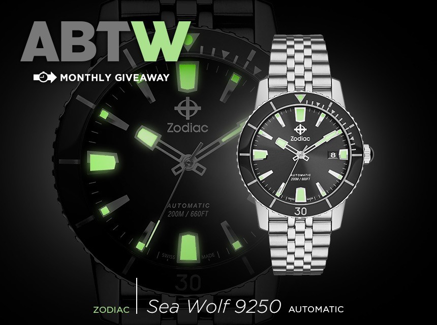 LAST CHANCE: Zodiac Heritage Sea Wolf Watch Giveaway Giveaways 