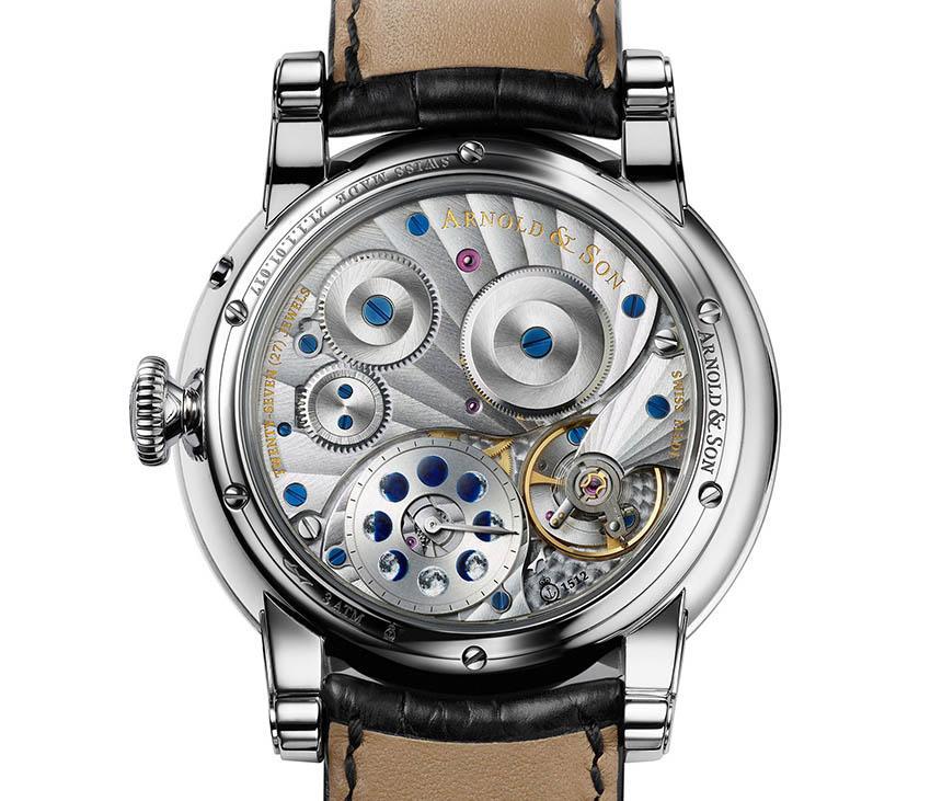 Arnold & Son HM Perpetual Moon Stainless Steel Watch With Blue Guilloche Dial Watch Releases 