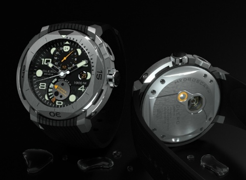 Pre Basel 2008 - Clerc Hydroscaph GMT Diver 1000m, Diving Just Got A Whole Lot More Extreme! Watch Releases 