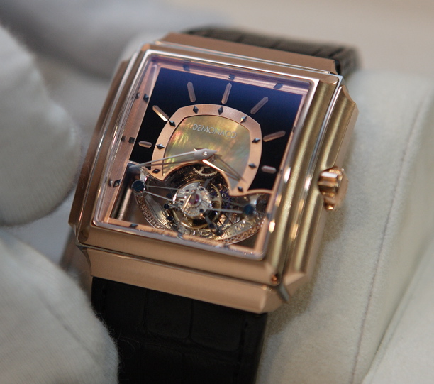 DeMonaco Carree d'Or Black Pearl Grand Tourbillon XP Watch Spotted Watch Releases 